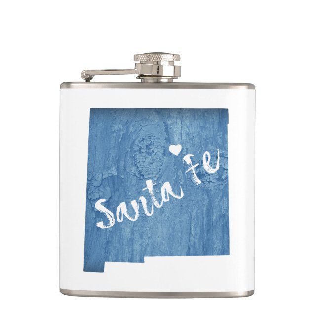 Flasques Père Noël Fe Nouveau Mexique Grain de bois (Devant)