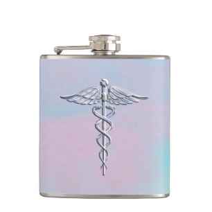 Flasques Perle Médicale de mère de symbole de caducée