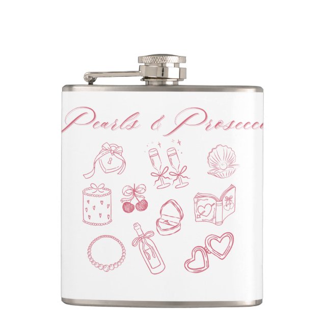 Flasques Perles & Prosecco Design | Enterrement de vie de j (Devant)
