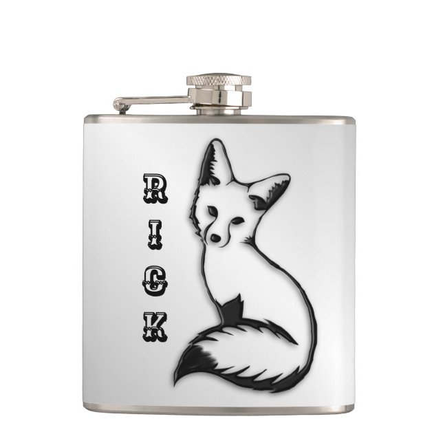 Flasques Personnalisé Silver Fox (Devant)