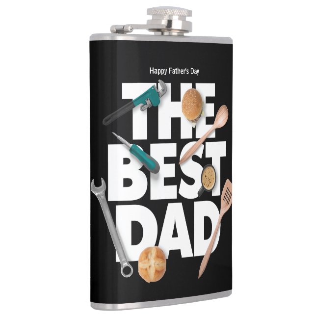 Flasques Personnaliser la Fête des pères heureuse | Le meil (Droite)