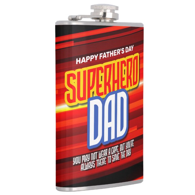 Flasques Personnaliser SuperHero Papa (Droite)