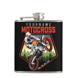 Flasques Personnalized Motocross