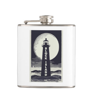 Flasques Phare de Block Island Rhode Island Lune
