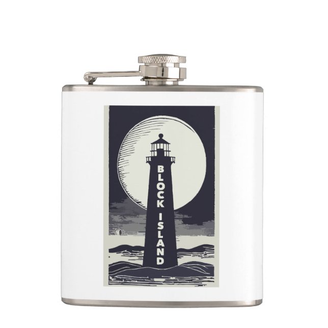 Flasques Phare de Block Island Rhode Island Lune (Devant)