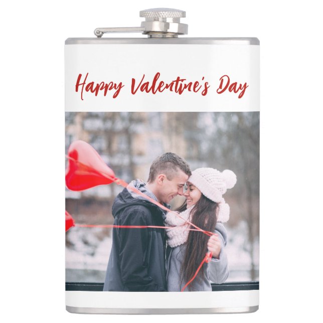 Flasques Photo de la Saint-Valentin tendance et joyeuse (Devant)