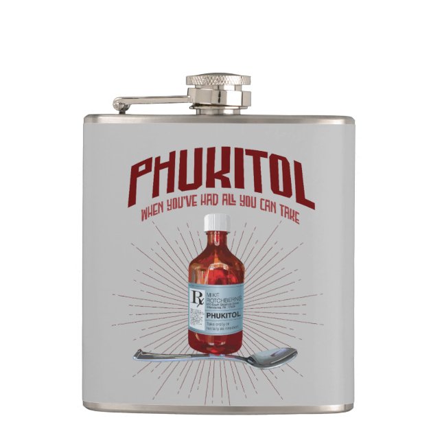Flasques Phukitol - Médecine de la frustration drôle (Devant)