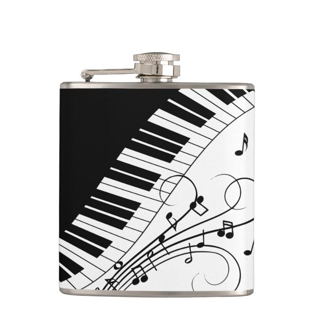 Flasques Piano Keyboard Music Design (Devant)