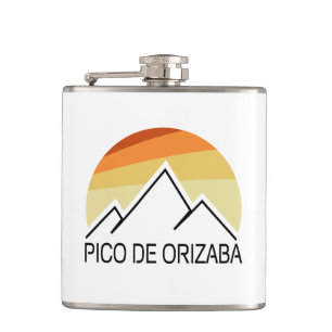 Flasques Pico de Orizaba Mexique Retro