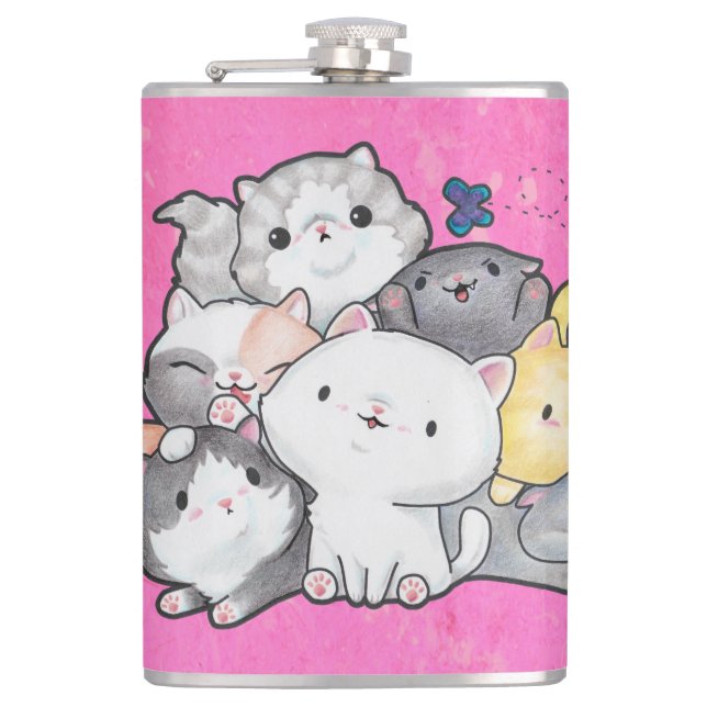 Flasques Pile de chatons (Devant)