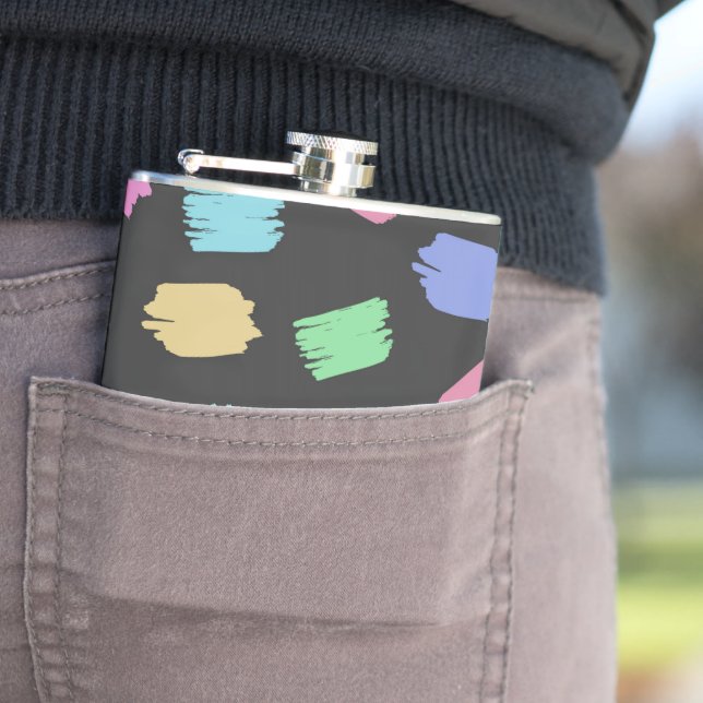 Flasques Pinceau de peinture contours, pinceaux colorés (In Situ)