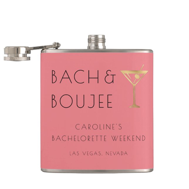 Flasques Pink Bach et Boujee Bachelorette (Ouvert)