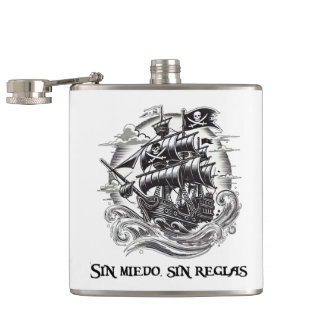 Flasques Pirate et navire
