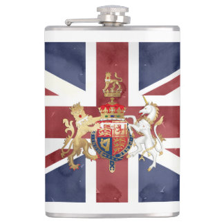 Flasques PIXDEZINES WATERCOLOR UNION JACK and INSIGNIA