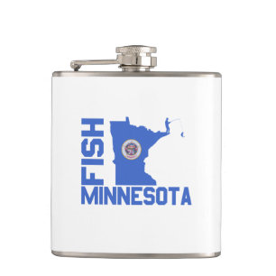 Flasques Plan de l'État du Minnesota de Poisson