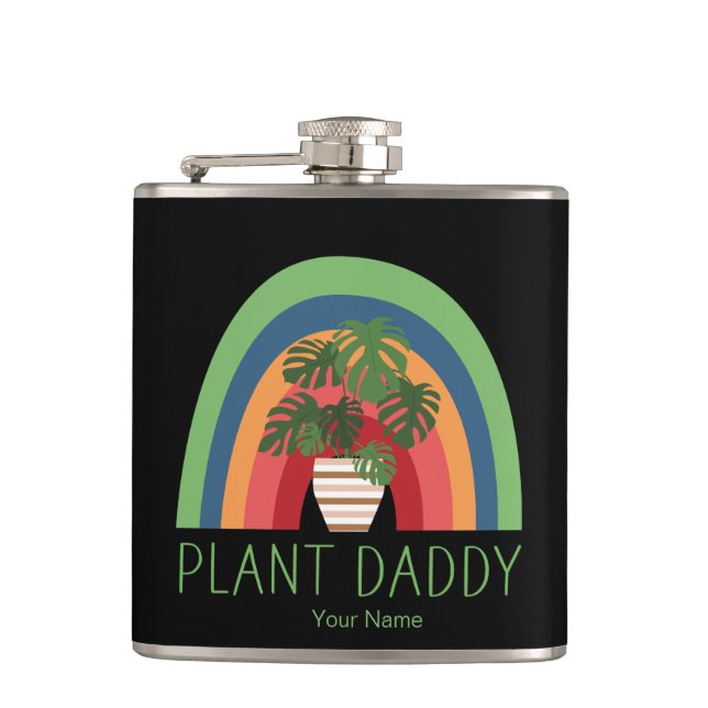 Flasques Plante Daddy Boho Rainbow Garden Monstera Feuilles (Devant)