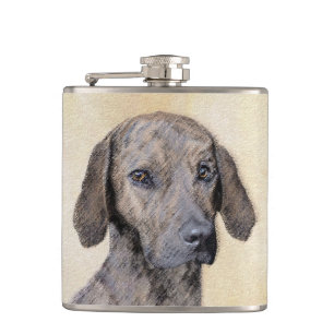 Flasques Plott Peinture - Cute Original Chien Art