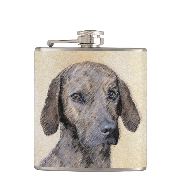 Flasques Plott Peinture - Cute Original Chien Art (Devant)