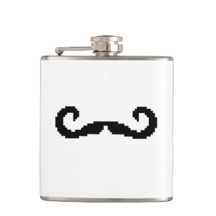 Flasques Poignée de 8 bits Pixel Moustache