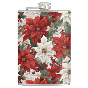 Flasques Poinsettia de Noël – Création florale de fêtes