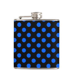 Flasques Pois bleu et noir