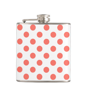 Flasques Pois de corail vivant sur blanc