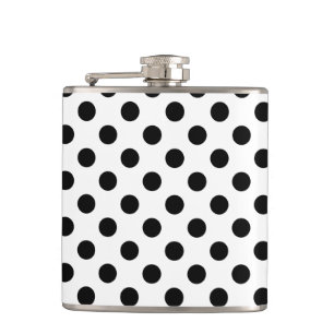 Flasques Pois noirs en blanc