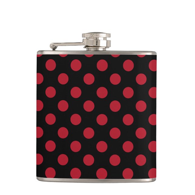 Flasques Pois rouge et noir (Devant)