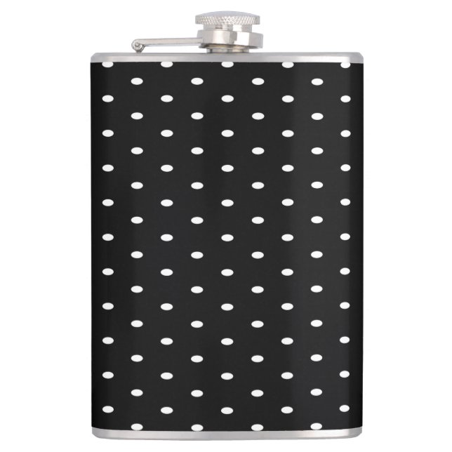 Flasques Polka noire et blanche (Devant)