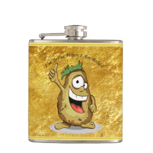Flasques Pomme de terre de personnage de dessin animé avec