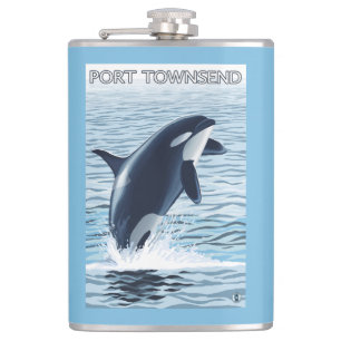 Flasques Port Townsend, sauter de WashingtonOrca