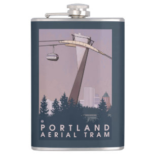 Flasques Portland, scène de tram d'OregonAerial