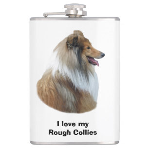 Flasques Portrait de Rough Collie
