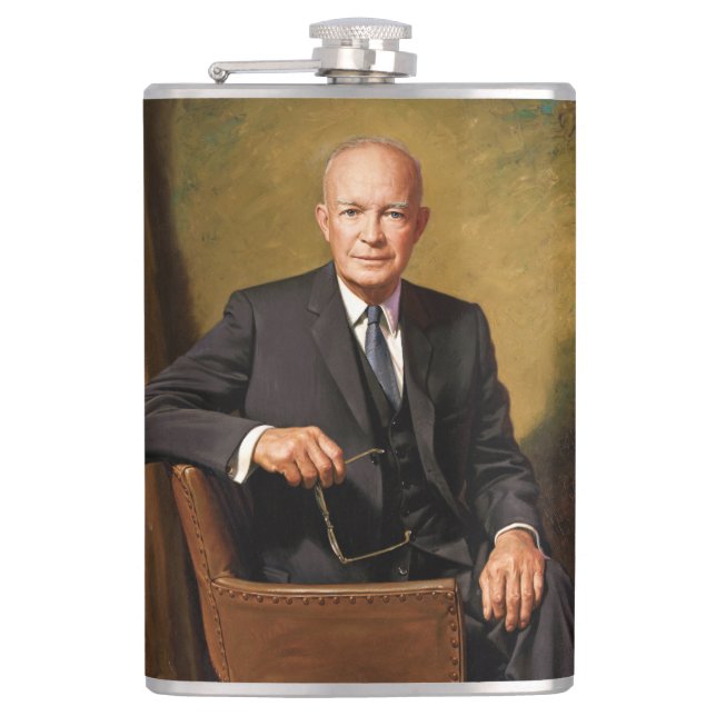 Flasques Portrait du Président Américain Dwight Eisenhower (Devant)