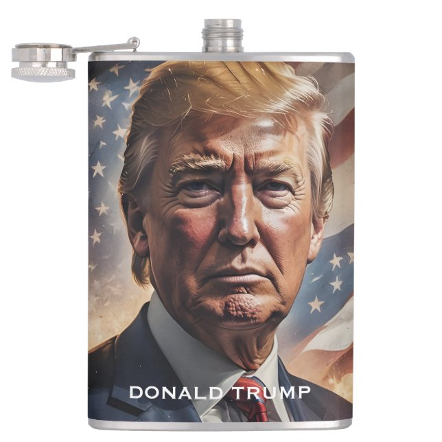 Flasques Portrait du président Donald Trump (Ouvert)