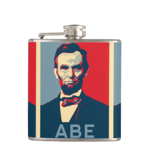 Flasques Portrait Lincoln Style Hope