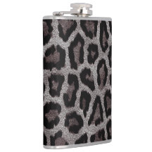 Poster de animal Léopard noir Brown gris