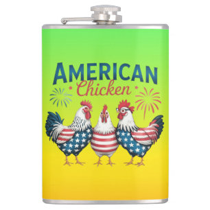 Flasques Poulet patriotique américain du 4 juillet-62987