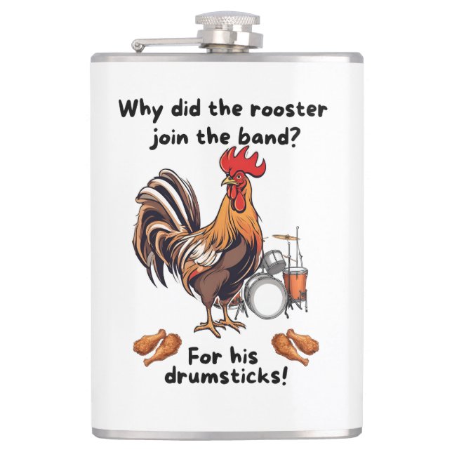 Flasques Pourquoi le coq a-t-il rejoint l'orchestre ? Pour  (Devant)