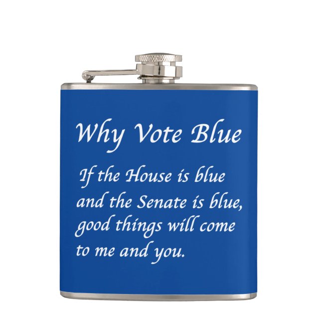 Flasques Pourquoi voter Totally Blue en 2028 (Devant)