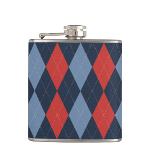 Flasques Préparatoire Argyle Marine Rouge Fumée Bleu Person