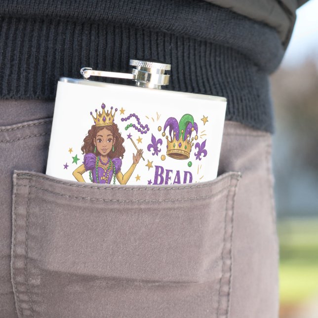 Flasques Princesse de Perles - Mardi Gras (En situation)