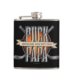 Flasques Puck Papa (Papa de hockey)