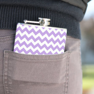 Flasques Purple Zigzag, Purple Chevron, Motif géométrique