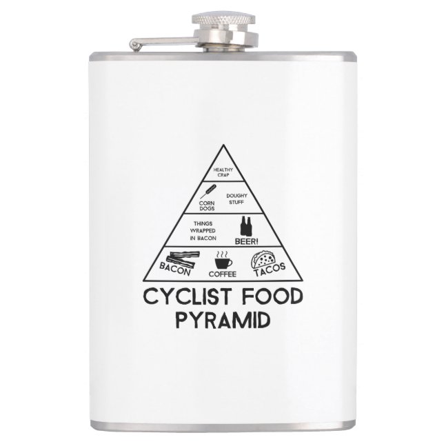 Flasques Pyramide alimentaire cycliste (Devant)