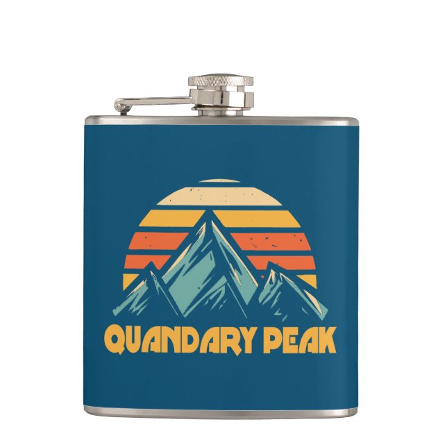 Flasques Quandary Peak Colorado Retro Turquoise (Devant)