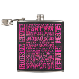 Flasques Quartiers NYC Hot Rose