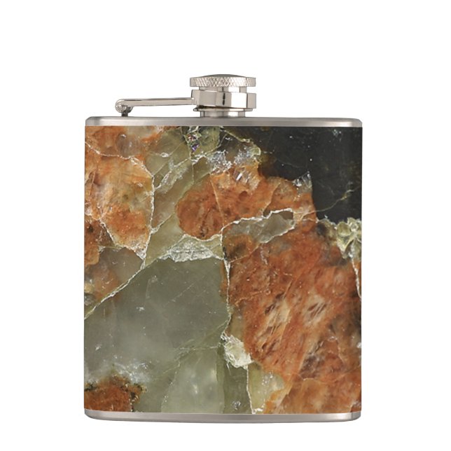 Flasques Quartz orange, noir et clair (Devant)