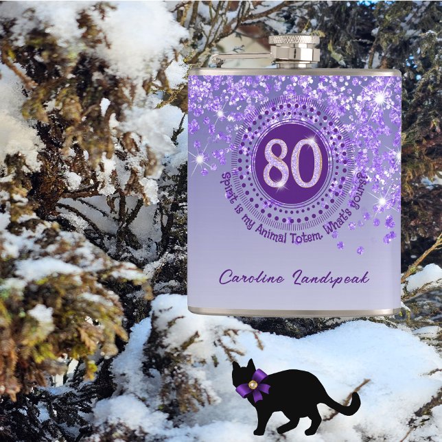 Flasques Quote de Parties scintillant et de boisson 80 et v (Créateur téléchargé)