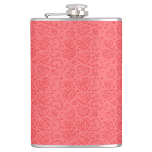 Flasques Red Hearts Flask Love (Devant)